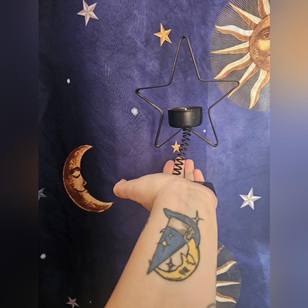 Star-Shaped Candle Holder 90s Celestial
